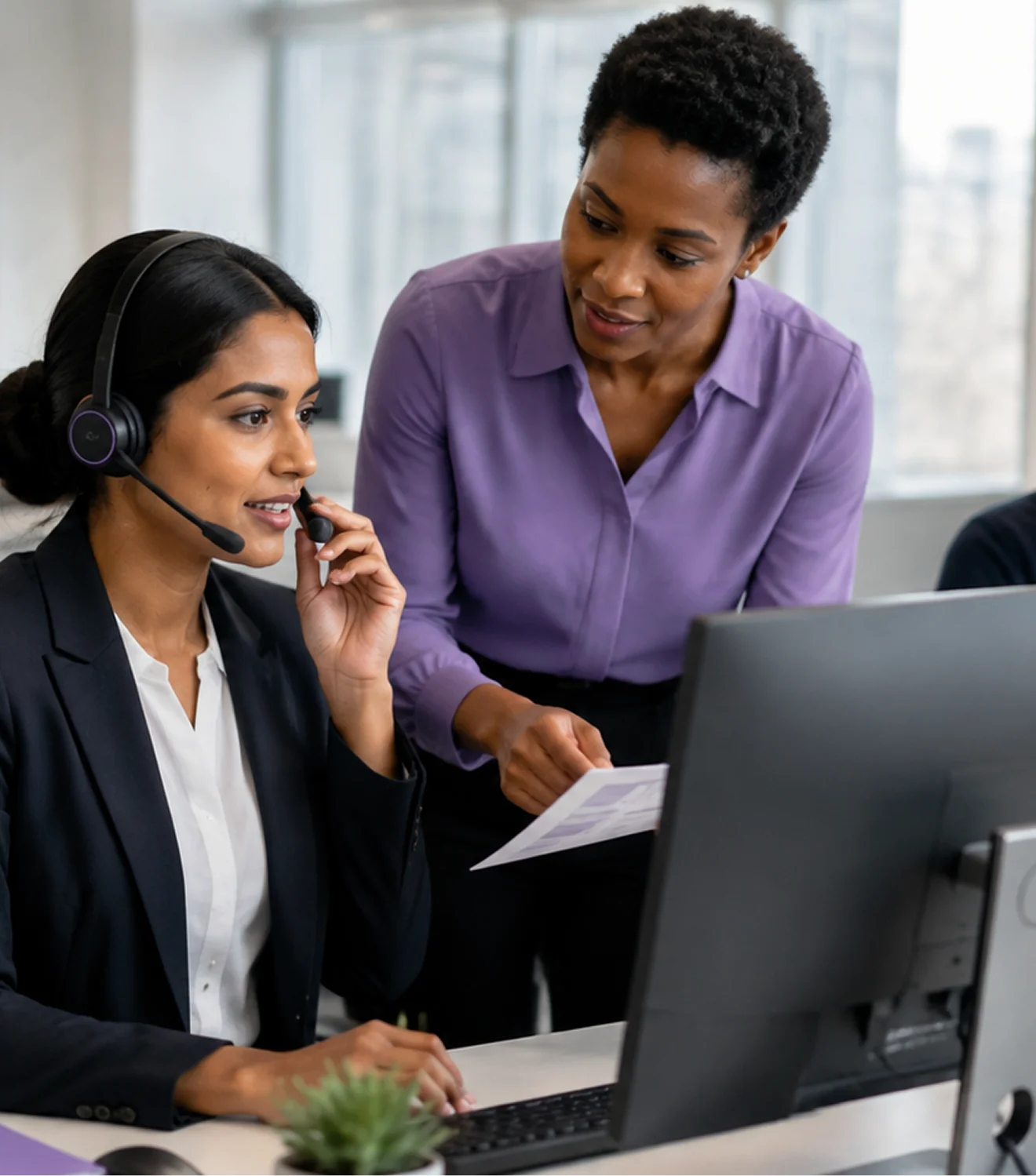 A compliance team working a dispute queue together