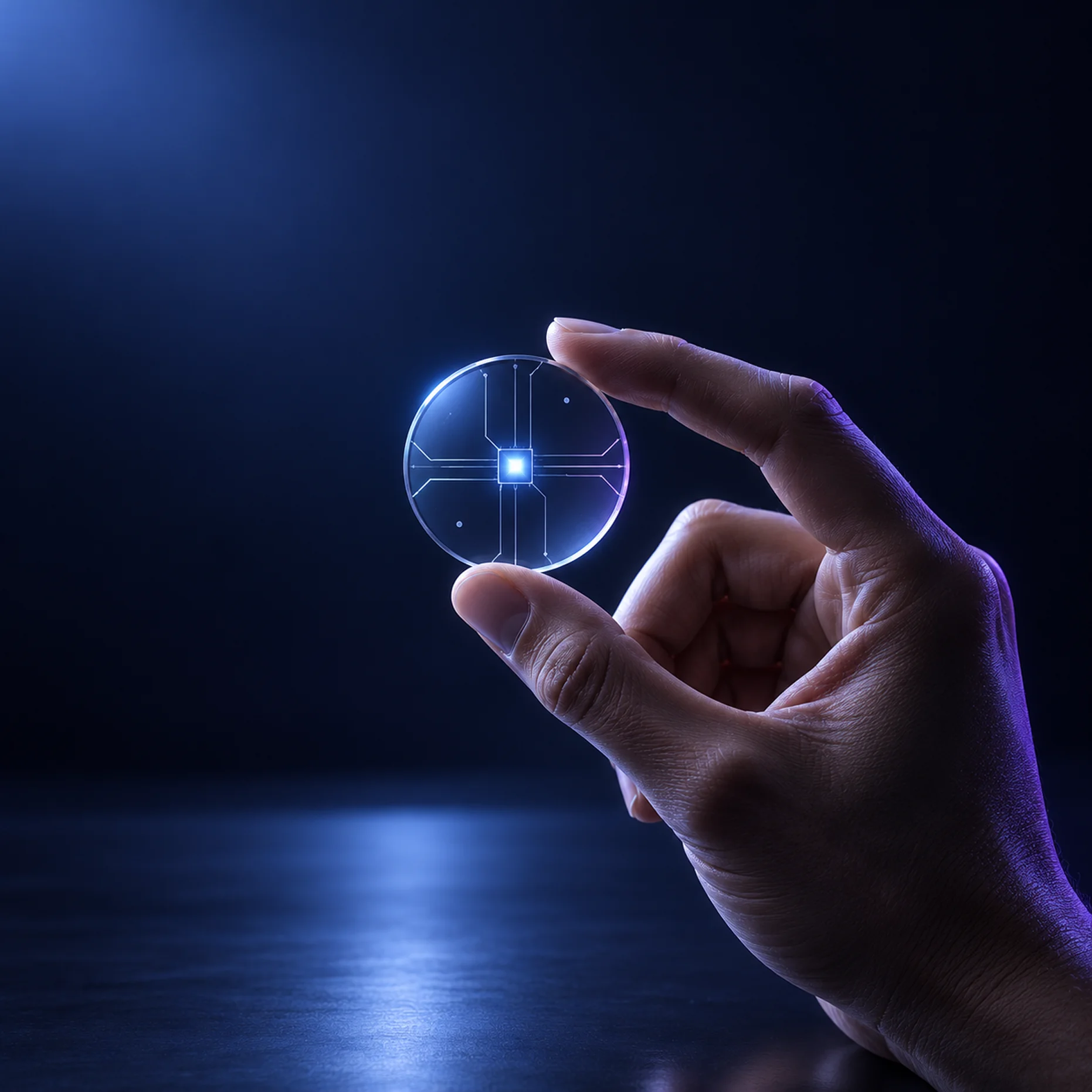 An analyst reaching into an immersive control-monitoring environment